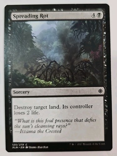 MTG Magic The Gathering Card Spreading Rot Sorcery Black Ixalan 2017 - Picture 1 of 2