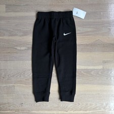 Boys Black nike logo jogger sweatpants size 5 nwt