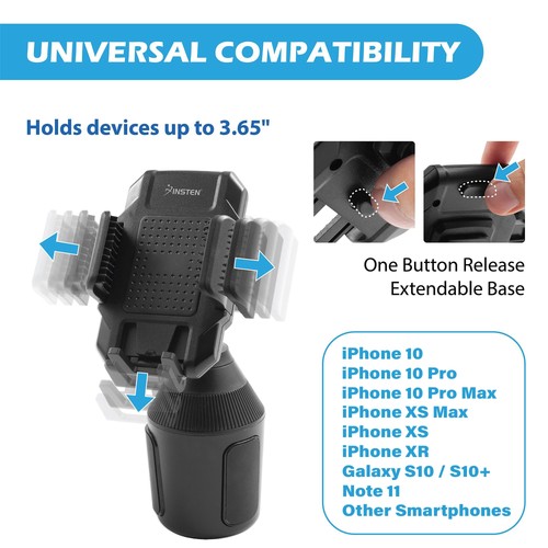 Universal Adjustable Car Phone Mount Cup Holder Cradle Stand For Cellphone - Picture 5 of 10