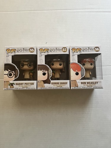 Funko POP! Harry Potter Herbology Set Of 3- Harry, Ron and Hermione