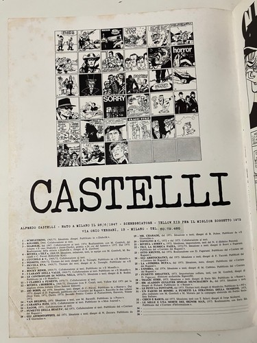 Alfredo CASTELLI Portfolio Genere Fumetti Illustrazioni Arcoquattro - Picture 7 of 10