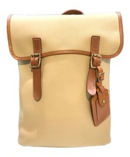 SLOW Traditional bono flap rucksack beige