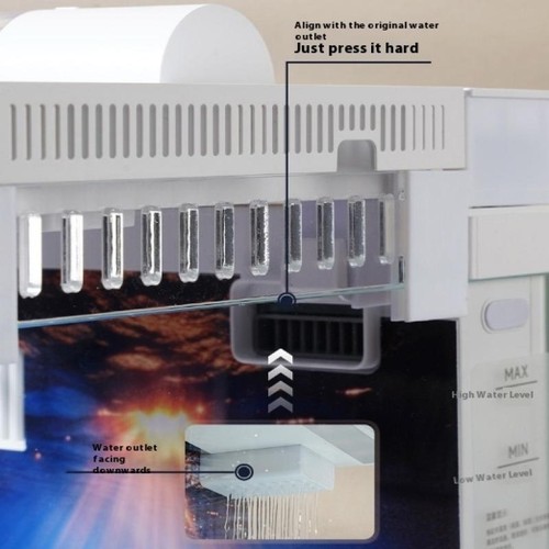 1 Piece For Xiaomi Mijia Fish Tank Modification Outlet Water Rainfall Waterfa Qo - Picture 7 of 22