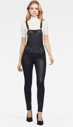 G-Star, Ladies, Jumpsuit Coverall, Slim, Lynn Biker HW Skinny Wmn, Navy Blue, W28 - Picture 1 of 4