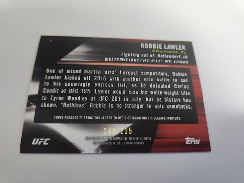 2017 Topps UFC Knockout Complete Green Parallel Set 1-100 Numbered to /215  (RC) - Picture 4 of 5