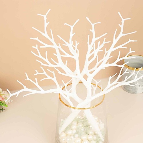 WEISS 10 Kunststoff 14" künstliche Manzanita Baum Zweige VASENFÜLLER Party Event - Bild 3 von 7