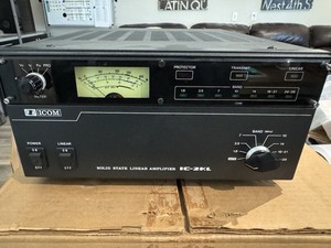 【現状品】ICOM IC-2KL リニアアンプ ＋ 電源IC-2KLPS Icom IC-2KL amplifier solid state linear amplifier and Icom