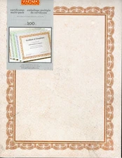 Gartner Studios - 100 Count  Certificates Print Ready Stationary