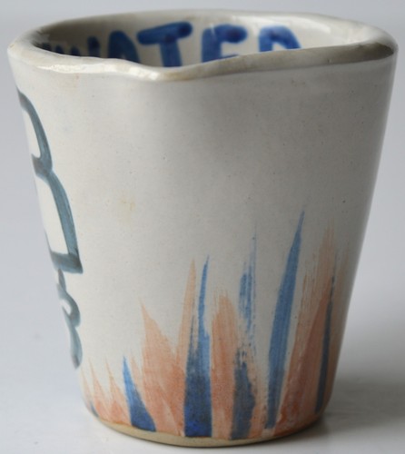 M.A. Hadley Keramik Feuerwasser Indianer Häuptling Jigger Schnapsglas Messbecher 3" - Bild 4 von 8