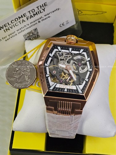 Invicta  AKULA Stealth LEGION Mechanical Rose GOLD Skeleton TRITNITE mens watch  - Picture 16 of 20