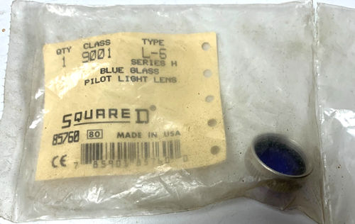 Square D 9001-L6 Pilot Light Lens Blue Glass NEW! - Picture 1 of 2