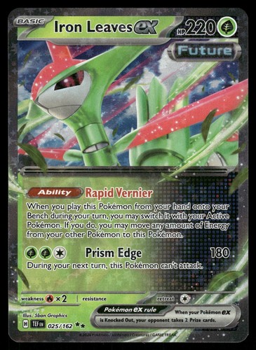Iron Leaves ex SV05: Temporal Forces 025/162 Pokemon Card - Picture 1 of 2