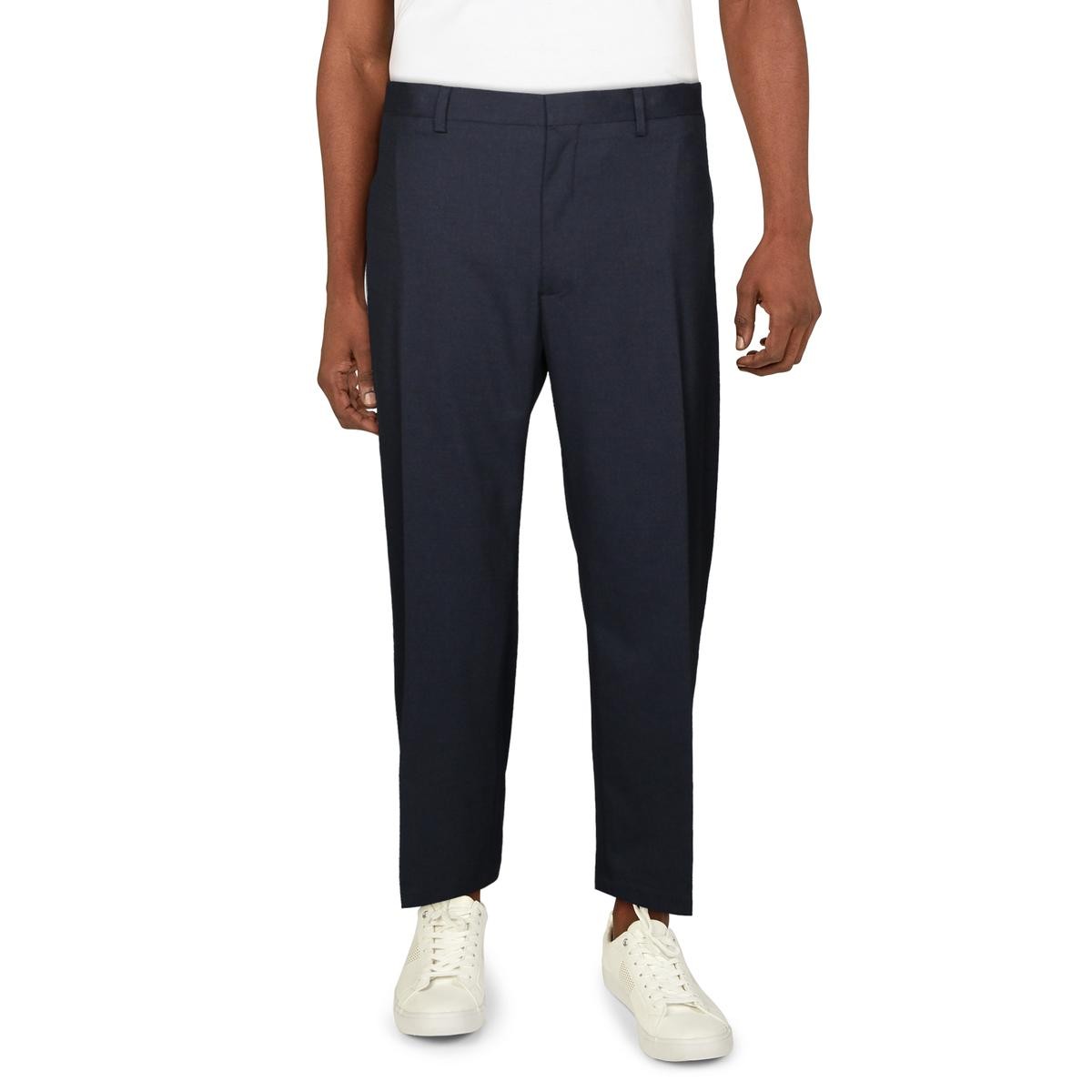 Мужские темно-синие раздельные брюки классического покроя от делового костюма J.M. Haggar 32/30 BHFO 1088