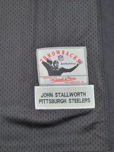 Mitchell & Ness Men's 2XL 54 John Stallworth #82 Throwbacks Jersey Black/yellow - Picture 4 of 9