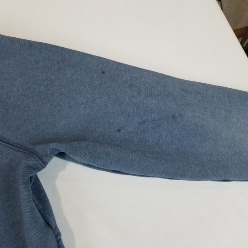 Banana Republic Luxe Sudadera con Capucha de Vellón Para Hombre Grande Azul Orgánico Prenda Teñida - Imagen 7 de 10