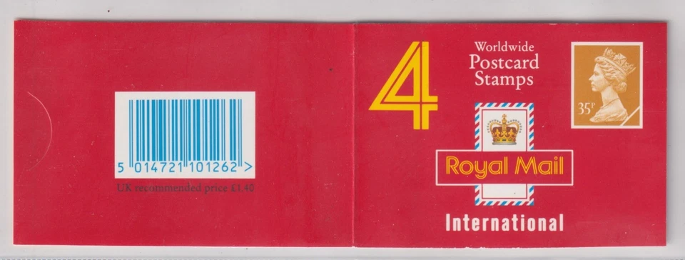 Gran Bretaña SG GK5 (Y1778x4) 1993 Machin código de barras folleto 4x35p Walsall Foto 2 de 2