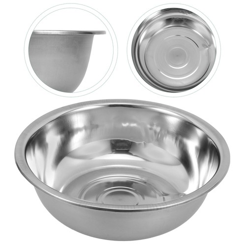 Set of 2 Stainless Steel Vegetable Basin Baby Washbasin Washing Bowl - Picture 8 of 12