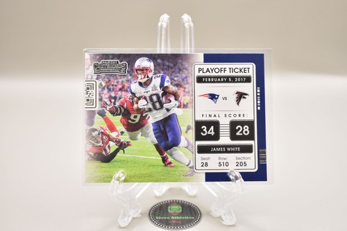 James White Patriots 2021 Panini Contenders Playoff Ticket Super Bowl LI PLT-JWH - Photo 1/2