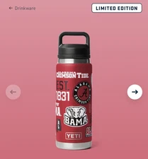 Yeti ALABAMA CRIMSON TIDE 26oz Rambler Bottle BIG AL - Fandom Collection