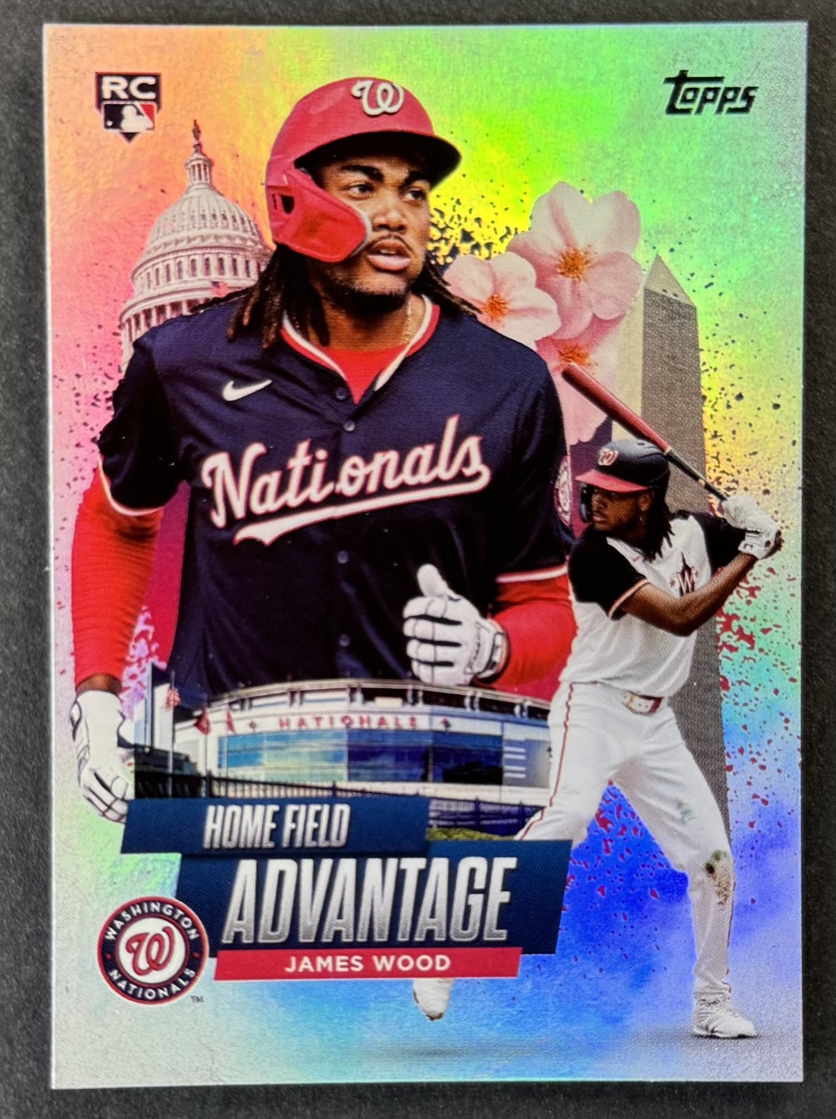 James Wood 2025 Topps RC Home Field Advantage SSP #HA-9 - ROOKIE, Nationals