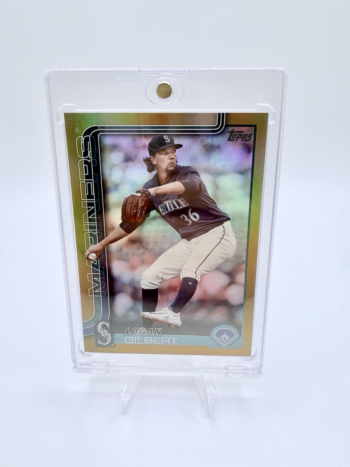 LOGAN GILBERT /50 Gold Foil 2025 Topps Series 1 #66 Seattle Mariners 💎💎