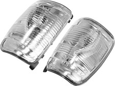 Pair Wing Mirror turn signal Indicator Light Lamp Lens Cover For Ford Transit