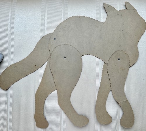 GATTO NERO VINTAGE BEISTLE HALLOWEEN FUSTELLATO SNODATO RARO - Foto 2 di 14
