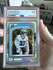 2024 DONRUSS #305 COOPER DEJEAN OPTIC PREVIEW PSA 9