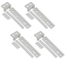 4 x IKEA Integrated Fridge Freezer Door Mount Bracket Slide Fixing Kits