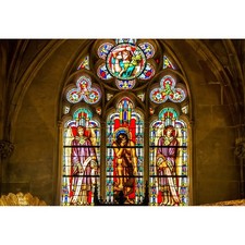 10x8ft Angel Stained Glass Window Backdrop Vintage Church Stained Glass Paint...