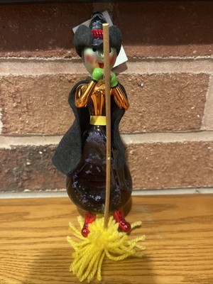 RARE Christopher RADKO HILDA Flying Italian Broom Witch Italian Ornament 95-2560