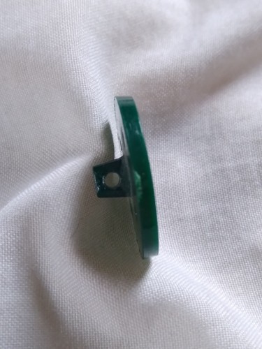 Vintage Outline Of The United States Of America Green Plastic Button. - Picture 7 of 12