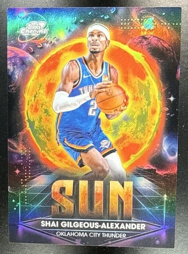 2025-26 Topps Cosmic Chrome Shai Gilgeous-Alexander #PPS-1 Planetary Pursuit Sun