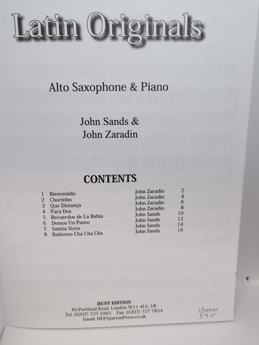 Latin Originals Alto Sax & Piano - Picture 2 of 5