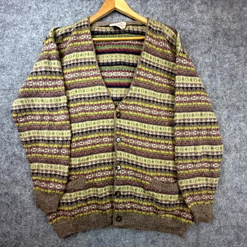 Vintage Rifle 90s Cardigan Sweater Mens Grandpa Indie Sleaze Retro Hippie Cozy - Picture 1 of 6