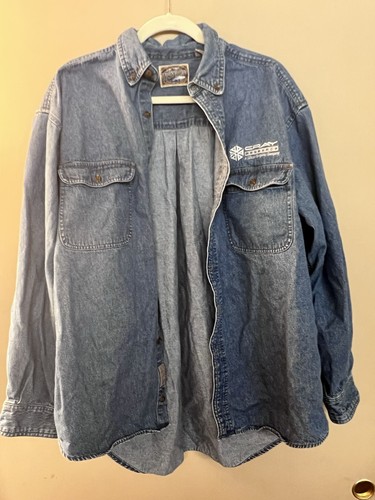 Camisa De Colección Dunbrooke Upstream Azul Denim Bordada XL - CRAY RESEARCH - Imagen 2 de 6