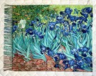 Van Gogh Irises Flowers 2 Sided Cashmere Feel Scarf/Wrap/Shawl 69.5” x 29” NWOT — photo 2