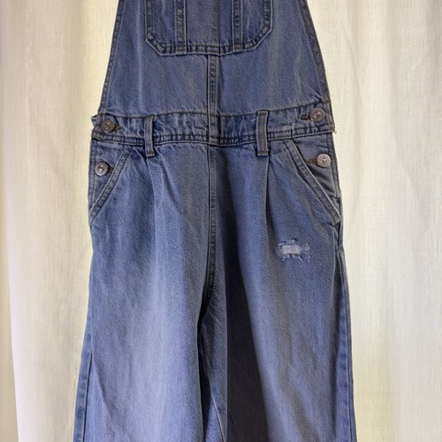 Zara Girl Denim Overalls Size 10 Jean Cotton Blue - Picture 4 of 16