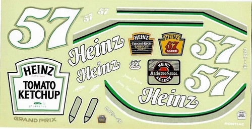 Calcomanía Nascar JNJ #57 Heinz 1991 Jimmy Spencer 1/24 - Imagen 2 de 2