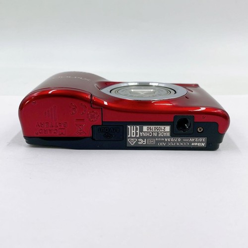 Nikon Coolpix A10 Red Digital Camera, 20MP, Compact, Used, Works Fine - Picture 4 of 14
