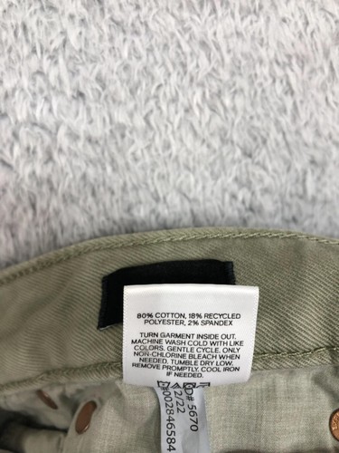 Express Jeans Men 38x32 (Tag 36x32) Green Slim Conscious Edit Denim - Picture 11 of 16