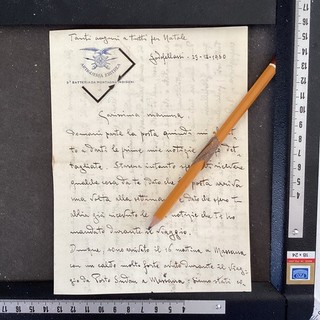 Artiglieria Eritrea batteria Indigeni Alpini Diario Di Guerra natale 1930 GO19