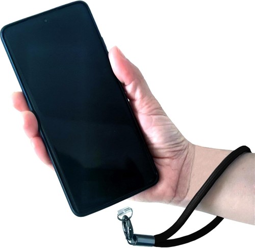 2 Universal Phone Lanyard + Wrist Black Strap + Crossbody - Zdjęcie 8 z 9