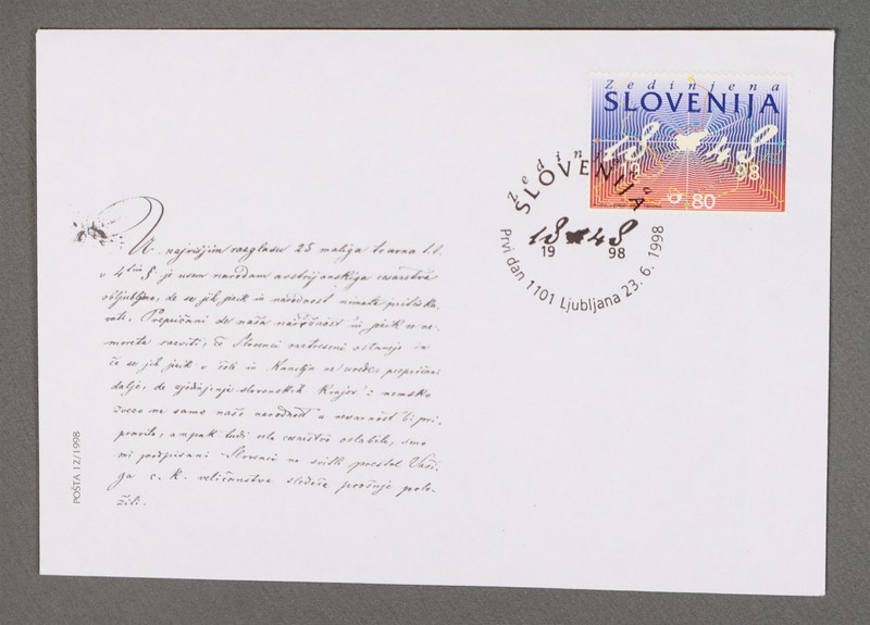 MayfairStamps Slovenia FDC 1998 Ljubljana Event First Day Cover aaz_22043