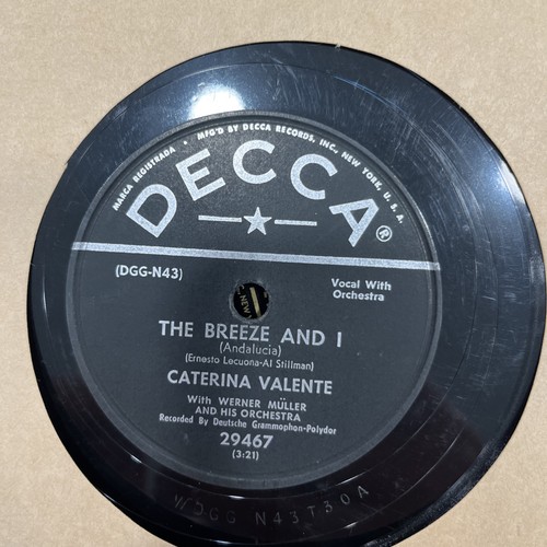 Vintage Decca Personality 78 RPM 10”Lot – 11 Records Vintage Leatherette Binder  - Picture 11 of 21