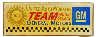 UAW/GM ''TEAM MOTORSPORTS'' General Motors Lapel Pin