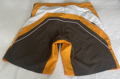 O'Neill Surfer Beach Swim Drawstring Shorts Mens Size W36 Wax Comb Brown Orange. - Picture 2 of 8