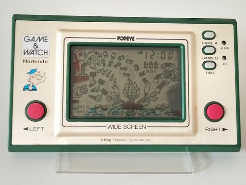 Nintendo PP-23 Popeye Wide Screen Game and Watch 1983 Japan Tested Works Vintege - Picture 4 of 14