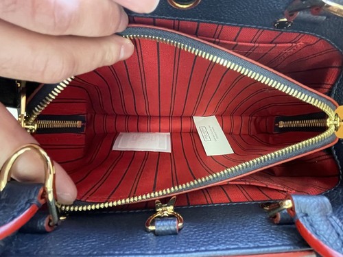 Louis Vuitton Empreinte Montaigne BB Marine Rouge W/ BOX AND DUSTBAG - Picture 7 of 12