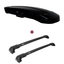 Dachbox Thule Vector Alpine + Dachträger Thule WingBar Edge für BMW X5 E70 neu